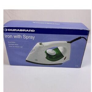 Durabrand Iron with Spray Adjustable Steam Power On‎ Indicator Light SI-80